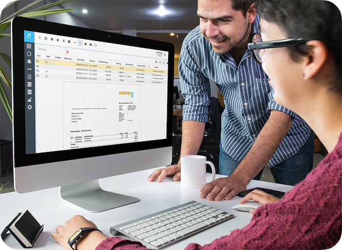 Projektabrechnungssoftware zeigt Projketzeiten und Kosten als der Rechnung. 