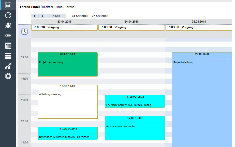 Dienstkalender - Termine planen und verwalten