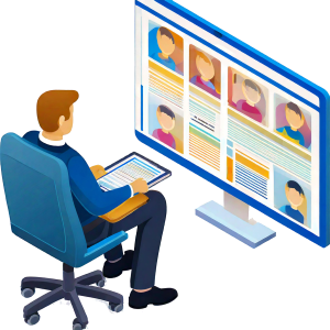 Symbolische Darstellung einer Arbeitszeitverwaltung