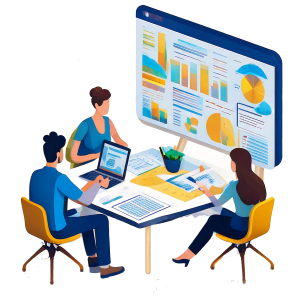 Symbolische Darstellung einer Arbeitszeitverwaltung