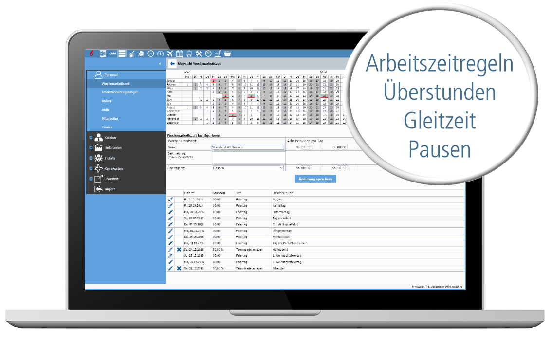 Personalzeiterfassung Software für Unternehmen TimO®