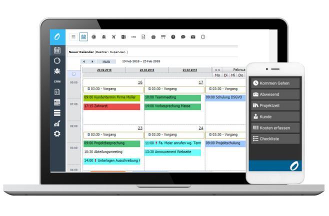 Webbasierter Gruppenkalender