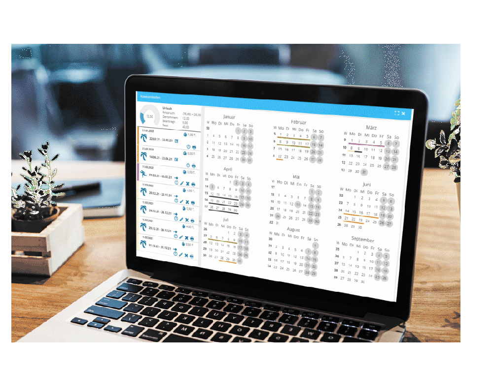 Urlaubsplaner - Urlaubsplanung in der App