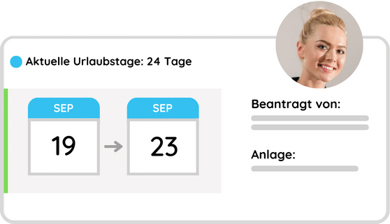 Abwesenheitsworkflow zur Verwaltung von Fehlzeiten in einer Zeiterfassung für Gebäudereinigung