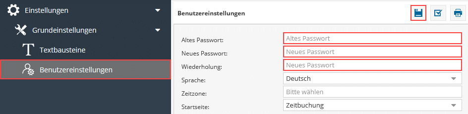 TimO Passwort ändern