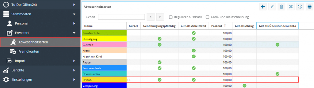 Urlaubssperre im TimO