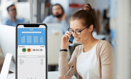 Exakte minutengenaue Erfassung von Arbeitszeiten in einer Stundenerfassung-Software