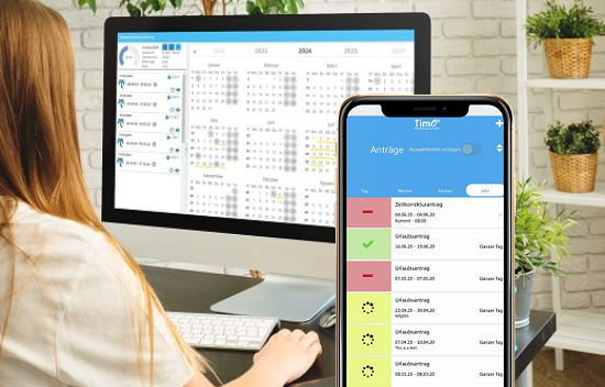 Selfservice-Funktion einer Digitaler-Urlaubsantrag-Software