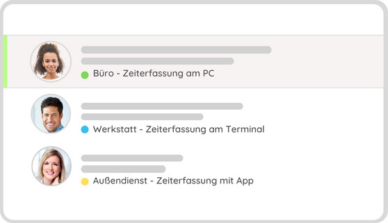 Kombination von Urlaubsplanung und Zeiterfassung
