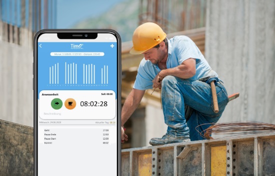 mobilee Zeiterfassung App für die Baustelle