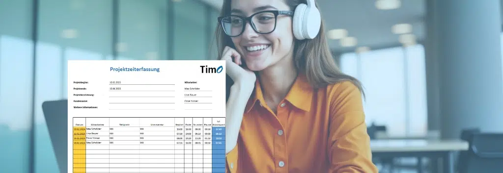 Projektzeiterfassung mit Excel ‒ kostenlose Vorlage (2026)