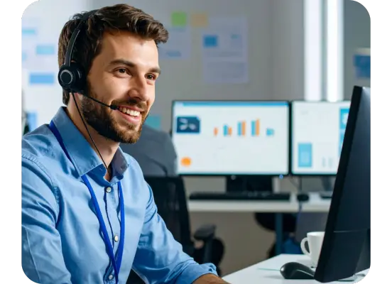 Persönliche Beratung zum online Gruppenkalender über den telefonischen Kundensupport