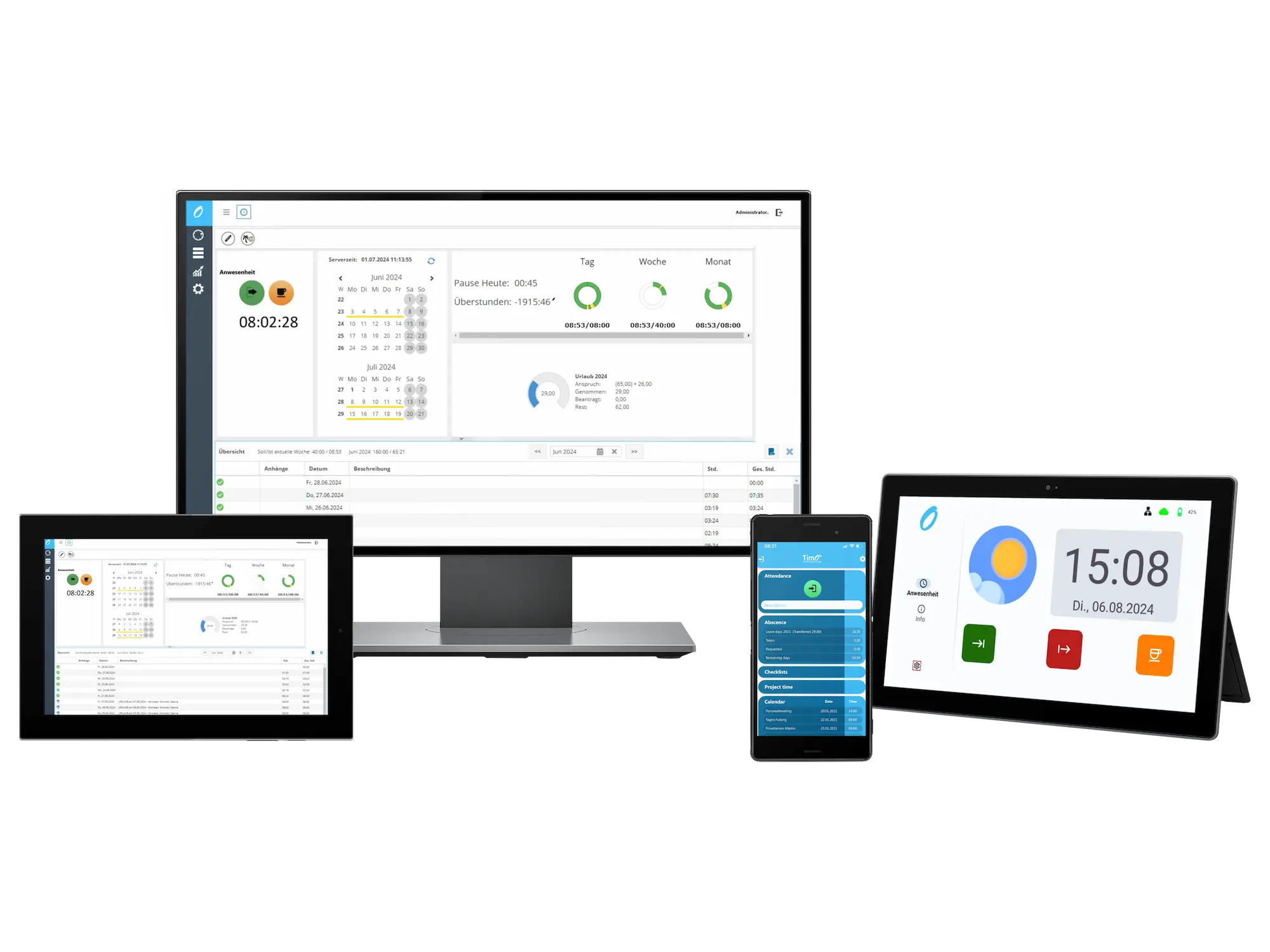 Testversion der Zeiterfassungssoftware für Berater 30 Tage kostenlos nutzen.