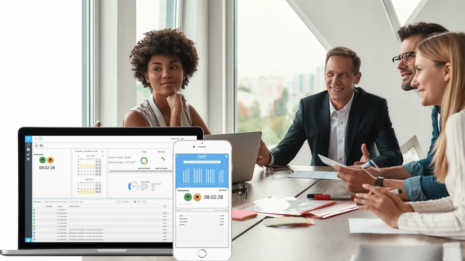 Zeiterfassungssoftware für Consulting-Unternehmen mit gesetzeskonformer Lösung.