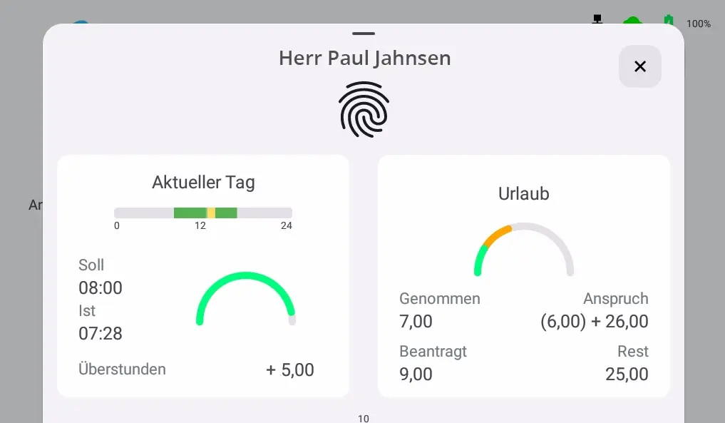 Bild Zeiterfassung RFID