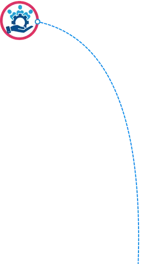 personaleinsatzplanung kreis mit symbol zur verwaltung von mitarbeiter