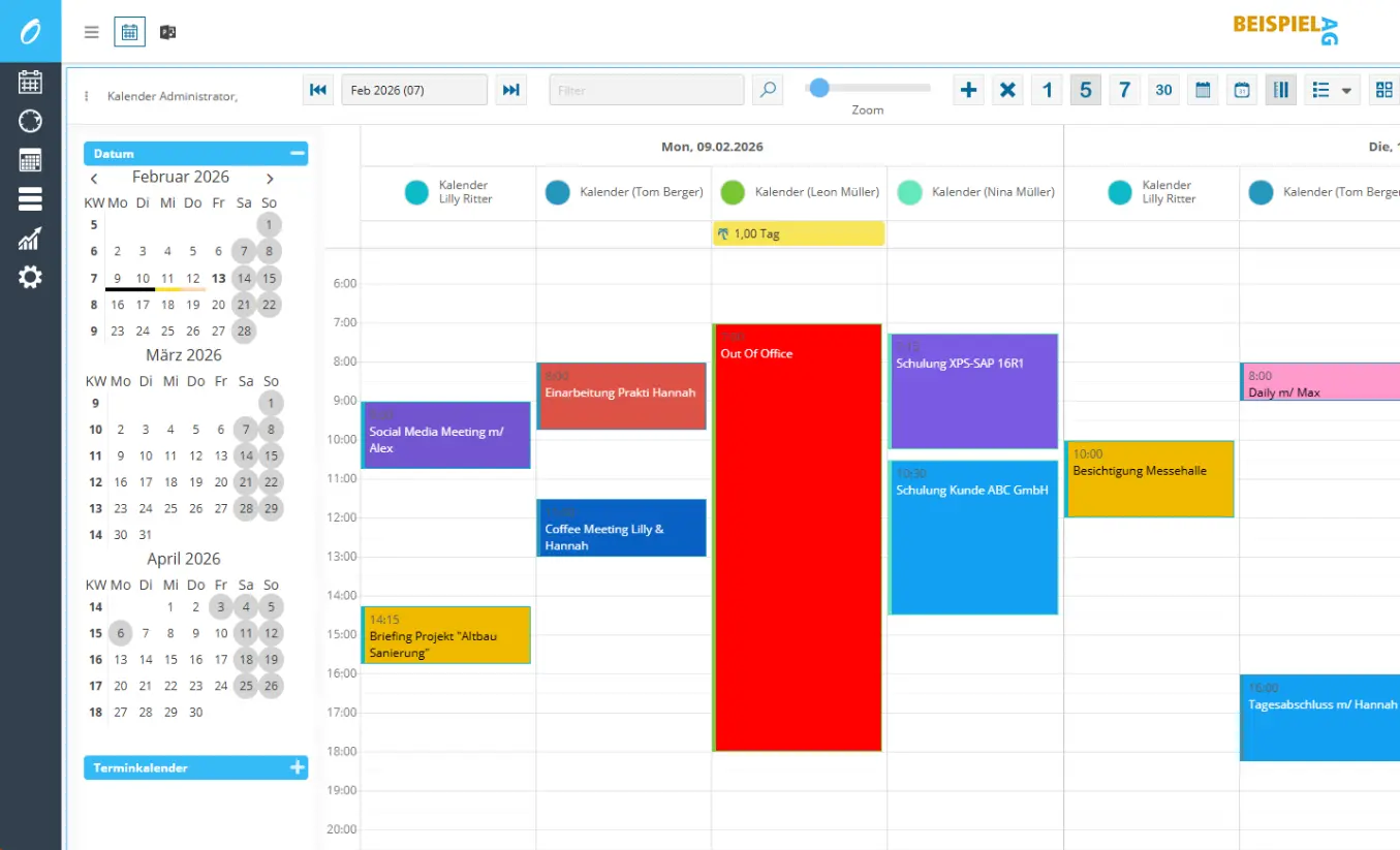 timo personaleinsatzplanung mit schichten in webplattform