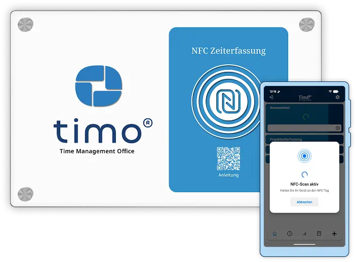 NFC-Zeiterfassung
mit Smartphone statt Terminal
