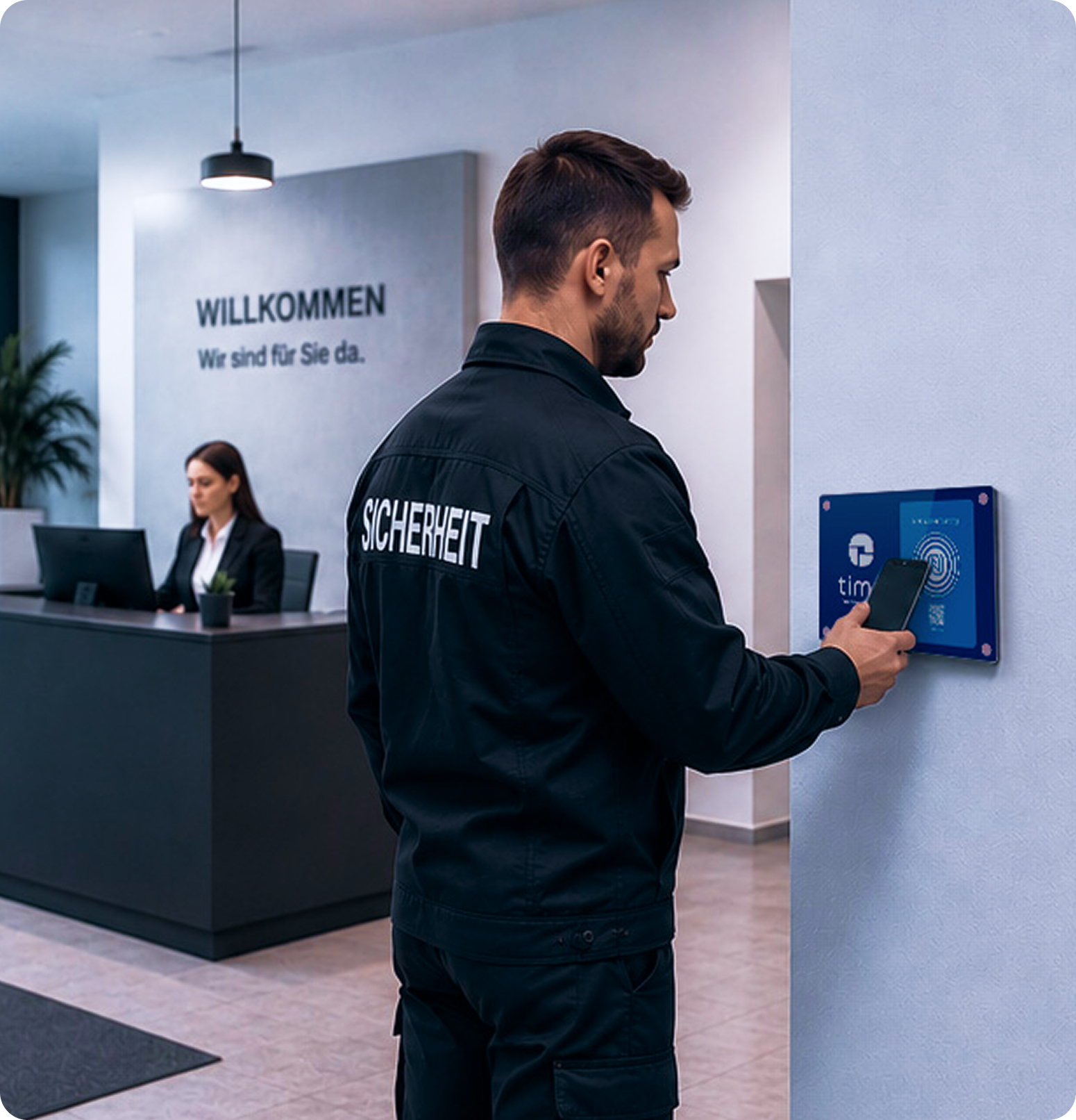 Zeiterfassung per NFC-Tag und Smartphone im Sicherheitsdienst